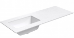 Praustuvas su stalvir&scaron;iu Kame Universal, WP/12-3/H16-P3-L, 120 cm, Matinė balta HPL