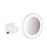 Skutimosi veidrodis su LED lempute Hansgrohe AddStoris, baltas matinis, 41790700