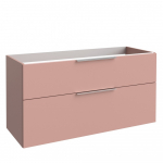 Apatinė vonios spintelė su stalčiais KAME BIG BU/12-3DR/23-BIG, 120x59 cm, Rožinė (rankenėlių spalva pasirenkama)