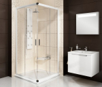 Du&scaron;o kabina RAVAK Blix BLRV2 90 SATINAS +STIKLAS TRANSPARENT, 1LV70U00Z1