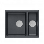 Plautuvė Quadron LOGAN 150, HCQL5646U8-BS_U, juodas deimantas