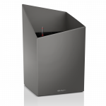 Vazonas su savaiminio drėkinimo sistema LECHUZA Cursivo Premium 30 charcoal, 16603