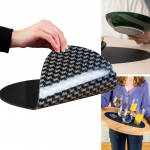 Metalinis nanogelio kilimėlis magnetiniams indams Silwy PS00-110A-1, JUODAS