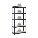 Sandėliavimo lentyna - stelažas 180x90x40 cm, 175 kg, juoda