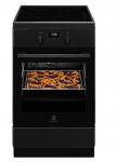 Indukcinė viryklė su elektrine orkaite Electrolux 600 serija, SteamBake, LKI564267K, 50 cm, 58 l