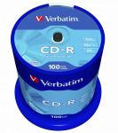Verbatim 43411 CD-R 700MB 52X Extra Protection Surface diskai (100 vnt pakuotėje)
