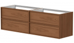 Vonios spintelė Kame HOME, BUDC/16-3DR-DB/N11-HM, 160 cm, Varinio ąžuolo faneruotė