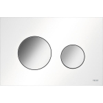 Vandens nuleidimo mygtukas Teceloop, 9240927, baltas su chromo mygtukais