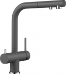 Mai&scaron;ytuvas su geriamo vandens dispenseriu Blanco FONTAS-S II Filter 525207, akmens pilka (su i&scaron;traukiama žarna)