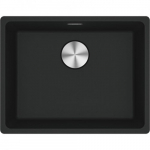 Granitinė plautuvė Franke Maris, MRG 110-52, juoda matinė, rankinis ventilis, 125.0683.184 ( senas modelis 114.0658.206)
