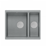 Plautuvė Quadron LOGAN 150, HCQL5646U5-BS_U, sidabrinis akmuo