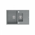 Plautuvė Quadron MORGAN 156, HB8224U5-BS_P2O, sidabrinis akmuo