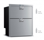 Įmontuojamas dviejų stalčių &scaron;aldiklis su ledo gaminimo aparatu Vitrifrigo DW210 OCX2 BTX IM (valtims, jachtoms)