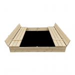 Smėlio dėžė Bonus Orbis, 160x160cm, su patiesalu