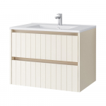 Apatinė spintelė su praustuvu Riva SA 70G, Beige Matinė