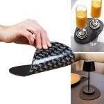 Metalinis nanogelio padėkliukas magnetiniams indams Silwy PS00-111A-1, JUODAS