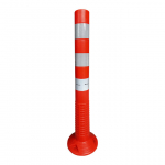 Lankstus įspėjamasis signalinis kelio stulpelis Eurostal 750 mm raudonas