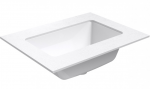 Praustuvas su stalvir&scaron;iuKame Universal, WP/6-3/H16-P3, 60 cm, Matinė balta HPL