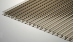 Polikarbonatas 2.1x6m, 4mm, 0,55kg/m2, tamsus