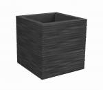 Nicoli 40x40x40cm vazonas Elegance Quadro 40 antracito spalvos
