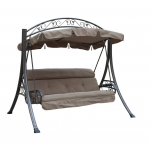 Lauko sūpynės Masterjero HC-2007, rudos, 195 cm x 150 cm x 200 cm