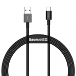 USB kabelis Baseus Superior i&scaron; USB į Type-C 66W 1.0m juodas CATYS-01