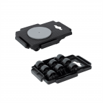 Platforma su ratukais, 14x10.5x2.5 cm, 150 kg