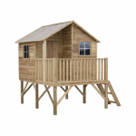 Medinis vaikų žaidimų namelis "Gandriukas"