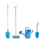 Vaiki&scaron;kas sodo įrankių rinkinys su laistytuvu, mėlynas