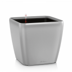 Vazonas su savaiminio drėkinimo sistema LECHUZA Quadro Premium 50 Silver, 16288