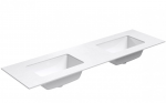 Dvigubas praustuvas Kame Universal, WP/16-3/H16-P3-D, 160 cm, Matinė balta HPL