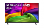 Televizorius LG NANO 4K UHD AI NU80, 55NU800B3LA, i&scaron;manusis 2026, 55"