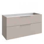 Apatinė vonios spintelė su stalčiais KAME BU/12-3DR/24-BIG, 120x59 cm, Taupe (rankenėlių spalva pasirenkama)