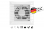 Vonios kambario ventiliatorius Vlano FLAP 100 TH (su laikmačiu ir drėgmės jutikliu) ⌀100 mm