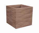 Nicoli 40x40x40cm vazonas Elegance Quadro 40 tabako spalvos