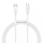 USB kabelis Baseus Superior i&scaron; USB į Type-C 66W 2.0m baltas CATYS-A02