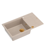 Įmontuojama plautuvė Quadron EVAN 136 XL, HCQE58650U2_PVDC1_P2O, pearl beige