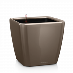 Vazonas su savaiminio drėkinimo sistema LECHUZA Quadro Premium 50 Taupe, 16285