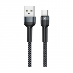 USB kabelis Remax RC-124a USB-A to USB-C 1.0m juodas