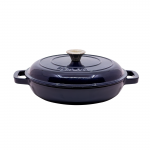 Ketaus gili keptuvė su dangčiu Grand Feu, mėlyna, 27 cm, 2,25 l