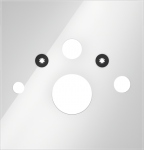 Apatinė stiklinė plok&scaron;tė standartiniams unitazams Tece 9650101, balta