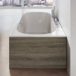 Vonia Ravak City Slim 180 X 80, C921300000, sniego baltumo