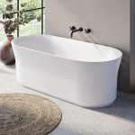 Vonia Ravak Ypsilon 1800x800, XC00100034, sniego baltumo (juodas persipylimas)