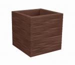 Nicoli 40x40x40cm vazonas Elegance Quadro 40 rūdinto plieno spalvos