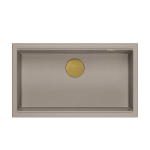 Virtuvės plautuvė Quadron Logan 110, HQD7644U4_PVDG1_I, soft taupe