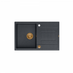 Plautuvė Quadron MORGAN 111, HB8203U8-C1_P2O, juodas deimantas