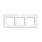 Trivietis stiklo rėmelis Feelspot, baltas