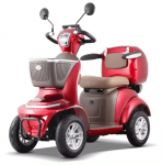 Elektrinis keturratis/ mopedas/ motoroleris Lunar QC, 1kW, 20AH Li-ion, raudonas