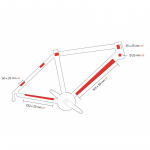 ZEFAL SKIN ARMOR M klijuojamos rėmo apsaugos juosta , juoda