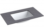 Praustuvas su stalvir&scaron;iu Kame Universal, WP/8-3/H11-P3, 80 cm, Juodasis mėnulis HPL